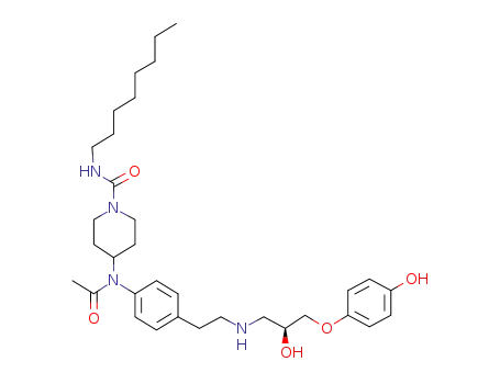 1-Piperidinecarboxamide,
4-[acetyl[4-[2-[[(2S)-2-hydroxy-3-(4-hydroxyphenoxy)propyl]amino]ethyl]
phenyl]amino]-N-octyl-
