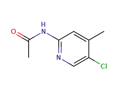 Molecular Structure of 148612-16-2 (2-Acetamido-5-Chloro-4-Picoline)