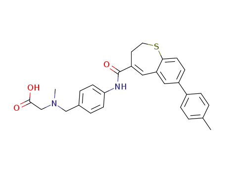 N-(4-((N-carboxymethyl-N-methyl)aminomethyl)phenyl)-7-(4-methyl-phenyl)-2,3-dihydro-1-benzothiepine-4-carboxamide