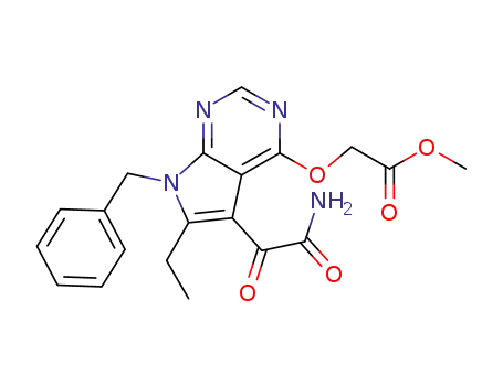 [[5-(aminooxoacetyl)-6-ethyl-7-(phenylmethyl)-7H-pyrrolo[2,3-d]pyrimidin-4-yl]oxy]acetic acid methyl ester