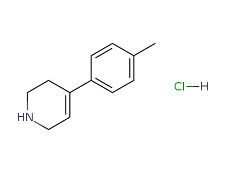 Molecular Structure of 71965-06-5 (1,2,3,6-tetrahydro-4-(p-tolyl)pyridinium chloride)