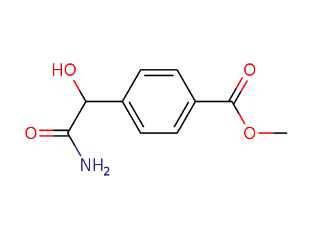 Benzoic  acid,  4-(2-amino-1-hydroxy-2-oxoethyl)-,  methyl  ester