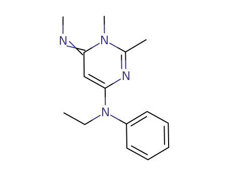 Molecular Structure of 133060-80-7 (4-ETHYLPHENYLAMINO-1,2-DIMETHYL-6-METHYLAMINOPYRIMIDINIUM CHLORIDE)