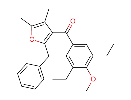 (2-benzyl-4,5-dimethyl-furan-3-yl)-(4-methoxy-3,5-diethyl-phenyl)-methanone