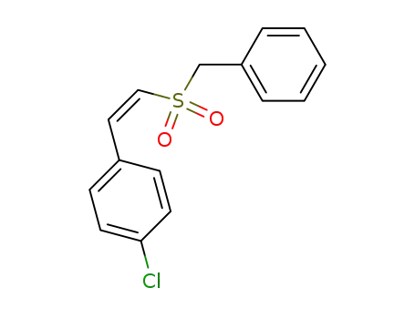 Benzene, 1-chloro-4-[(1Z)-2-[(phenylmethyl)sulfonyl]ethenyl]-
