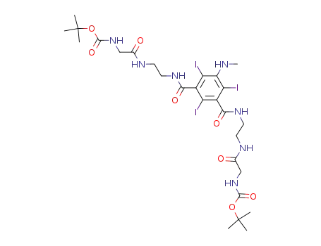 N,N-bis-[2-tert-butoxycarbonylaminoacetyl-(2-aminoethyl)]-5-(methylamino)-2,4,6-triiodoisophthalic acid amide