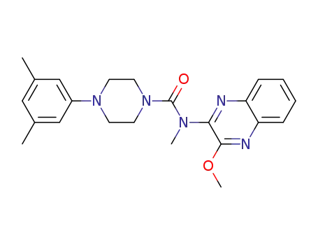 1-[(2-Methoxyquinoxalin-3-yl) N-methylaminocarbonyl]-4-(3,5-dimethylphenyl)piperazine