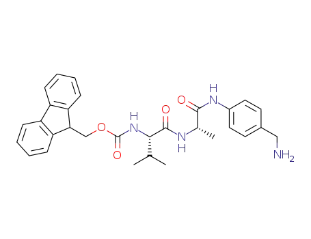Molecular Structure of 1192581-56-8 (Fmoc-Val-Ala-PAB-NH<sub>2</sub>)