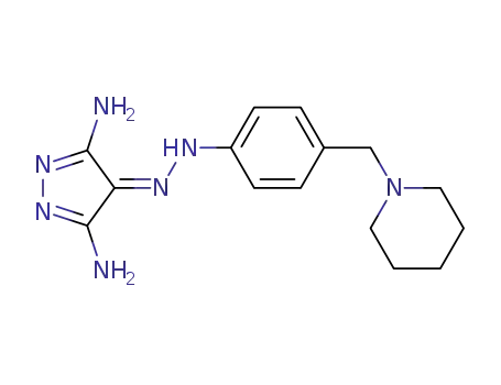 4H-Pyrazol-4-one, 3,5-diamino-,
[4-(1-piperidinylmethyl)phenyl]hydrazone