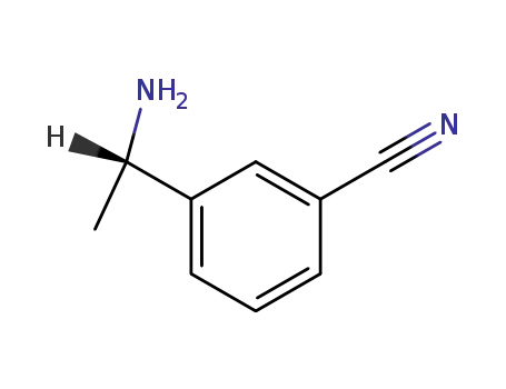 Molecular Structure of 127852-22-6 ((S)-3-(1-Aminoethyl)benzonitrile)