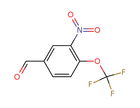 Molecular Structure of 315188-37-5 (Benzaldehyde, 3-nitro-4-(trifluoromethoxy)-)