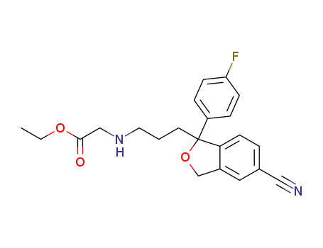 Glycine,
N-[3-[5-cyano-1-(4-fluorophenyl)-1,3-dihydro-1-isobenzofuranyl]propyl]-,
ethyl ester