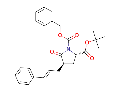 1-benzyl 2-tert-butyl (2S,4R)-5-oxo-4-[(2E)-3-phenyl-2-propenyl]-1,2-pyrrolidinedicarboxylate