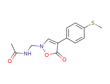 Molecular Structure of 259542-29-5 (N-{[4-(4-methylthiophenyl)-5-oxo-2-hydroisoxazol-2-yl]methyl}acetamide)