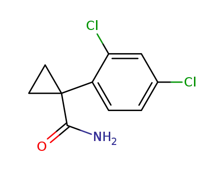 Molecular Structure of 56427-85-1 (Cyclopropanecarboxamide, 1-(2,4-dichlorophenyl)-)