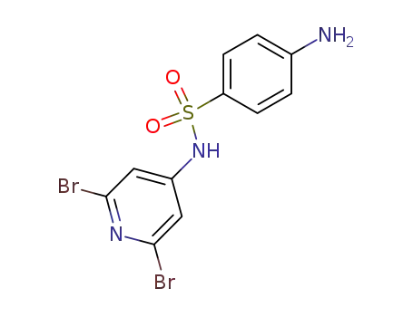 Molecular Structure of 202467-14-9 (4-amino-N-(2,6-dibromopyridin-4-yl)benzenesulfonamide)