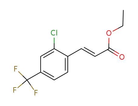 2-Propenoic acid, 3-[2-chloro-4-(trifluoromethyl)phenyl]-, ethyl ester,
(2E)-
