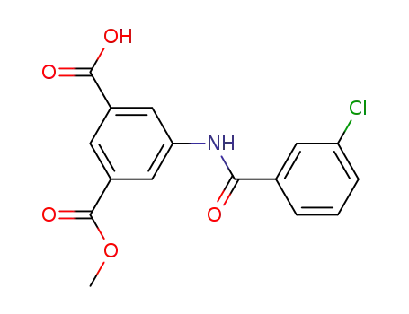 3-[(3-Chlorophenyl)carbonylamino]-5-(methoxycarbonyl)benzoic Acid