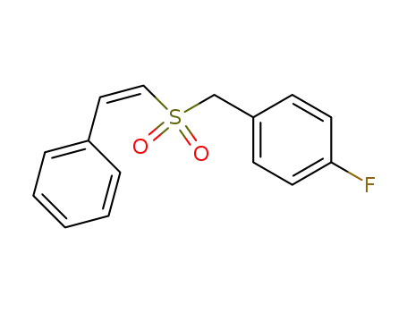 Benzene, 1-fluoro-4-[[[(1Z)-2-phenylethenyl]sulfonyl]methyl]-