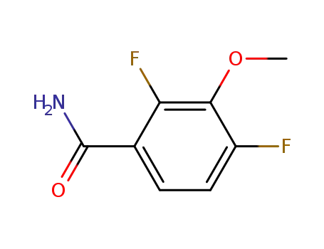 Molecular Structure of 479091-06-0 (Benzamide, 2,4-difluoro-3-methoxy- (9CI))