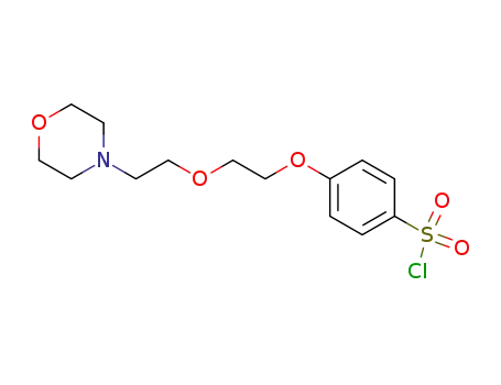 Molecular Structure of 259183-85-2 ([2-{2-(morpholin-4-yl)ethoxy}ethoxy]benzene-4-sulfonyl chloride)