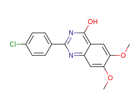 Molecular Structure of 228118-56-7 (2-(4-chlorophenyl)-6,7-dimethoxyquinazolin-4(3H)-one)