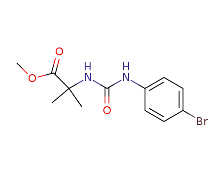 N-<(4-Bromphenyl)-carbamoyl>-2-methylalaninmethylester