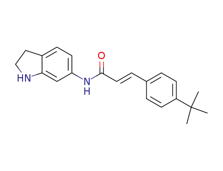 (2E)-3-[4-(tert-butyl)phenyl]-N-indolin-6-ylprop-2-enamide
