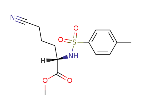 (S)-methyl 5-cyano-2-(4-methylphenylsulfonamido)pentanoate