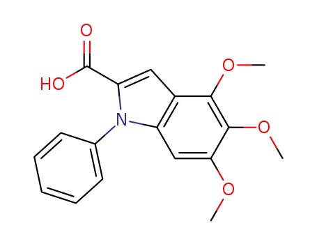 1H-Indole-2-carboxylic acid, 4,5,6-trimethoxy-1-phenyl-