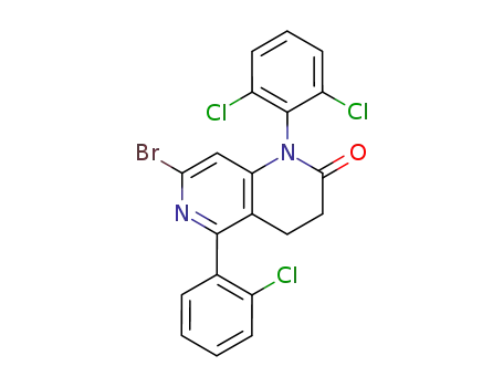 7-bromo-5-(2-chlorophenyl)-1-(2,6-dichlorophenyl)-3,4-dihydro-1,6-naphthyridin-2(1H)-one