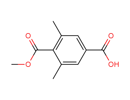 Molecular Structure of 18958-19-5 (2,6-dimethyl-terephthalic acid-1-methyl ester)