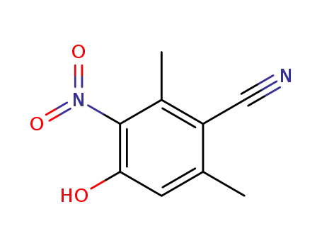 Molecular Structure of 415913-74-5 (4-hydroxy-2,6-dimethyl-3-nitro-benzonitrile)