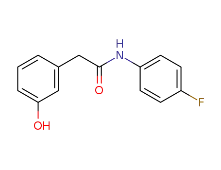 Molecular Structure of 295320-11-5 (N-(4-fluorophenyl)-2-(3-hydroxyphenyl)acetamide)