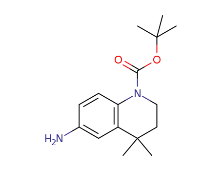 Molecular Structure of 1187933-54-5 (1-Boc-6-amino-4,4-dimethyl-3,4-dihydro-2H-quinoline)