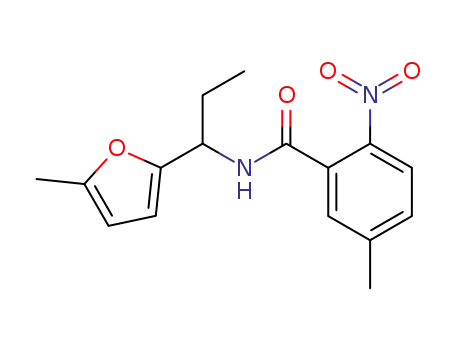5-methyl-N-[1-(5-methylfuran-2-yl)-propyl]-2-nitrobenzamide