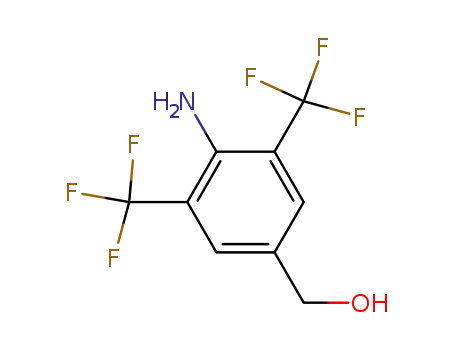 Molecular Structure of 688020-96-4 (Benzenemethanol, 4-amino-3,5-bis(trifluoromethyl)-)