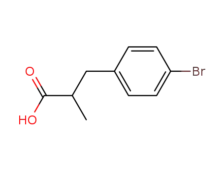 Molecular Structure of 66735-01-1 (2-(4-broMobenzyl)propanoic acid)