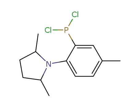 (+/-)-2,5-dimethyl-1-N(2'-dichlorophosphino-4'-methylphenyl)pyrrolidine