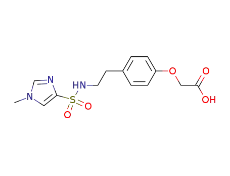 4-[2-(1-methyl-4-imidazolesulfonyl)aminoethyl]phenoxyacetic acid