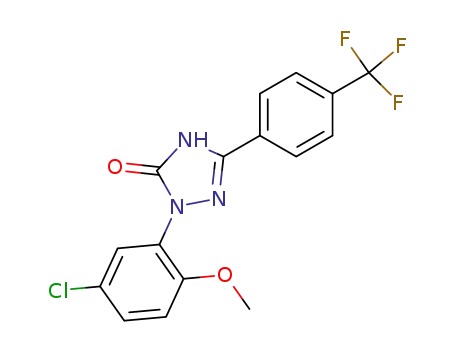 2(5-Chloro-2-methoxyphenyl)-2,4-dihydro-5-[4-(trifluoromethyl)phenyl]-3H-1,2,4-triazol-3-one