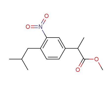 methyl 2-(4-isobutyl-3-nitrophenyl)propanoate