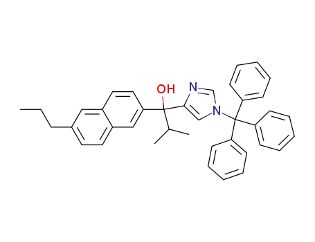 2-methyl-1-(6-propylnaphthalen-2-yl)-1-(1-trityl-1H-imidazol-4-yl)-1-propanol