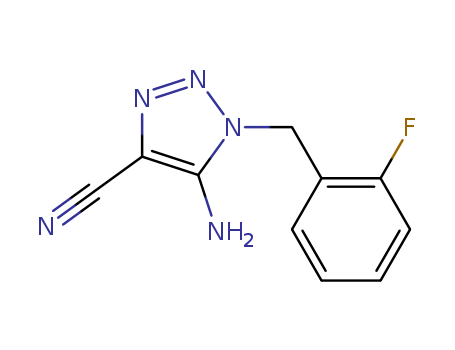 1H-1,2,3-Triazole-4-carbonitrile, 5-amino-1-[(2-fluorophenyl)methyl]-