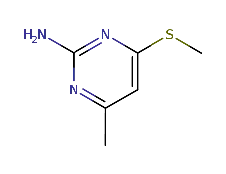 Molecular Structure of 6307-46-6 (4-methyl-6-methylsulfanyl-pyrimidin-2-amine)