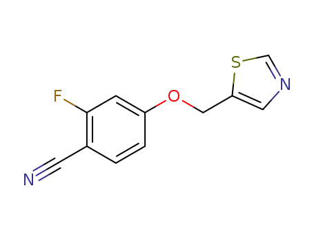 2-Fluoro-4-(thiazol-5-ylmethoxy)benzonitrile