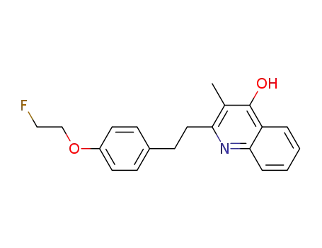 Molecular Structure of 882426-92-8 (4-Quinolinol, 2-[2-[4-(2-fluoroethoxy)phenyl]ethyl]-3-methyl-)