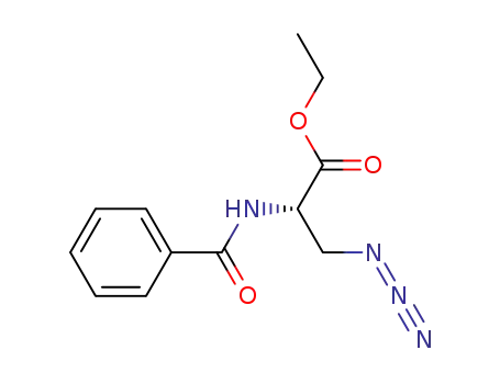 Molecular Structure of 183807-84-3 (L-Alanine, 3-azido-N-benzoyl-, ethyl ester)