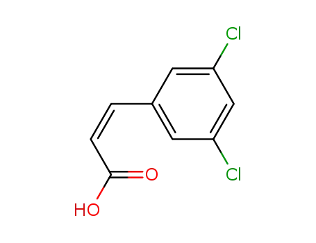 Molecular Structure of 20595-54-4 ((Z)-3-(3,5-Dichlorophenyl)propenoic acid)