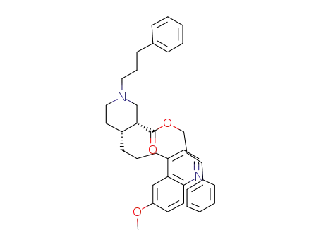 3-phenylpropyl (3R,4R)-4-[3-(6-methoxyquinolin-4-yl)propyl]-1-(3-phenylpropyl)piperidine-3-carboxylate